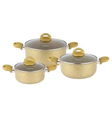Bộ Nồi Nhôm Vân Đá Đáy Kangaroo KG991M