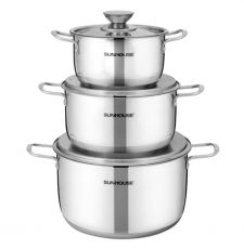 Bộ NồI Inox 3 Đáy Sunhouse SH338