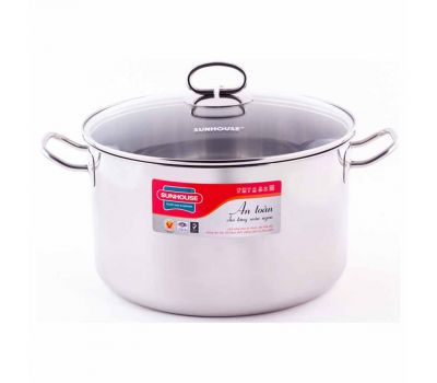 Nồi inox đáy từ 26 cm Sunhouse SHG26S