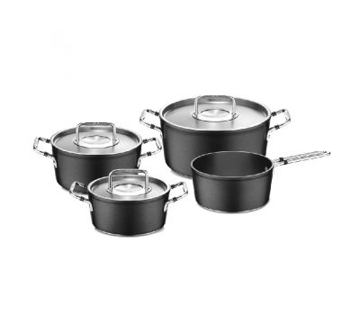 Bộ nồi 4 món Fissler Luno black