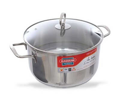 Nồi inox 3 đáy 26 cm Sunhouse SHG24126