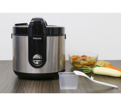 Nồi cơm điện Philips 2 lít HD3132/66 Bạc