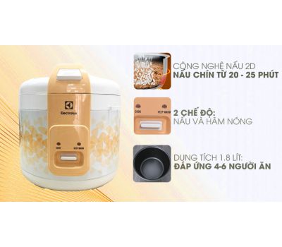 Nồi cơm điện Electrolux 1.8 lít ERC3105