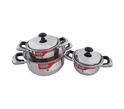Bộ nồi inox 3 đáy SUNHOUSE SH333